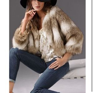 Boston Proper Fur Coat